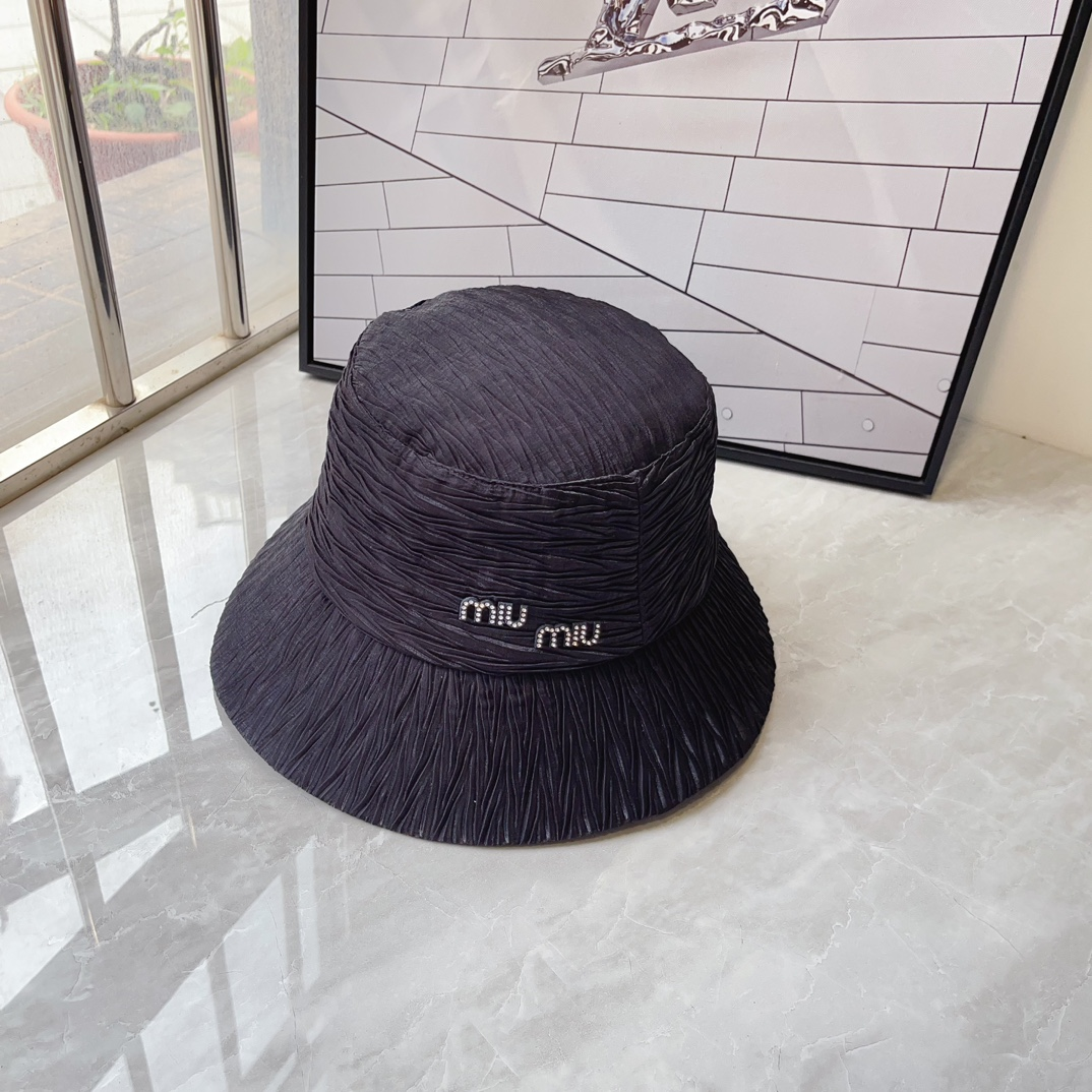 Miu Miu Textured Fisherman's Hat  Sunhat - Image 2