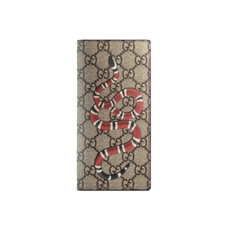 Gucci Unisex GG Supreme Printed Long Wallet