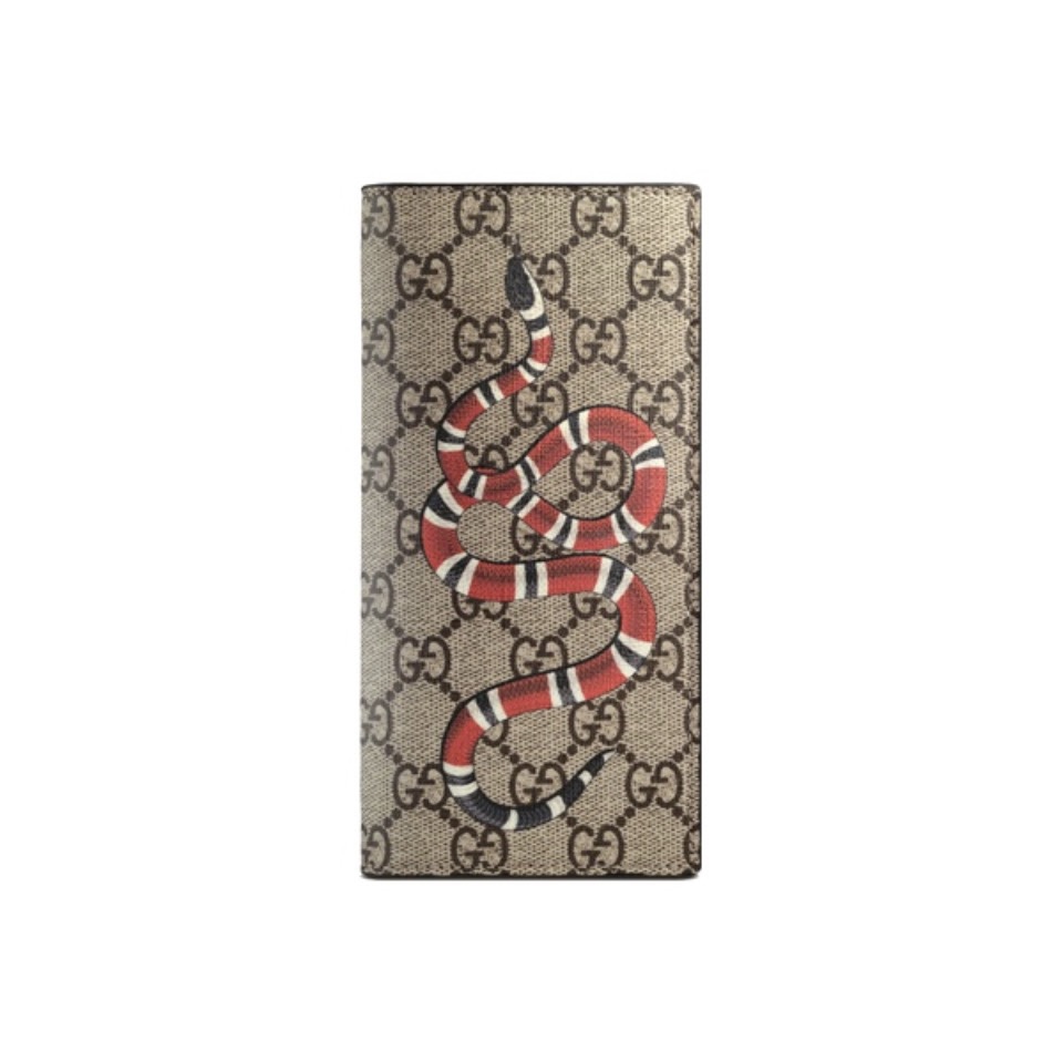 Gucci Unisex GG Supreme Printed Long Wallet - Image 1
