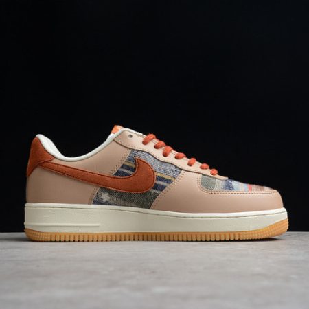 Nike Air Force 1 07 ESS White Brown Metallic Gold CW2288-686 - Image 10