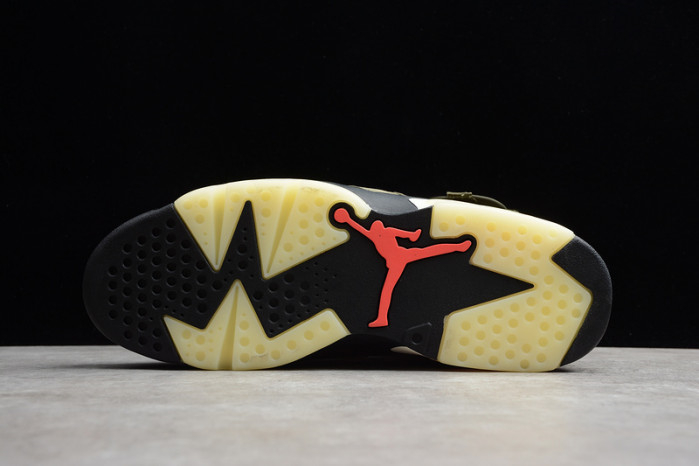Travis Scott Air Jordan 6 Medium Olive Cactus Jack CN1084-200 - Image 4