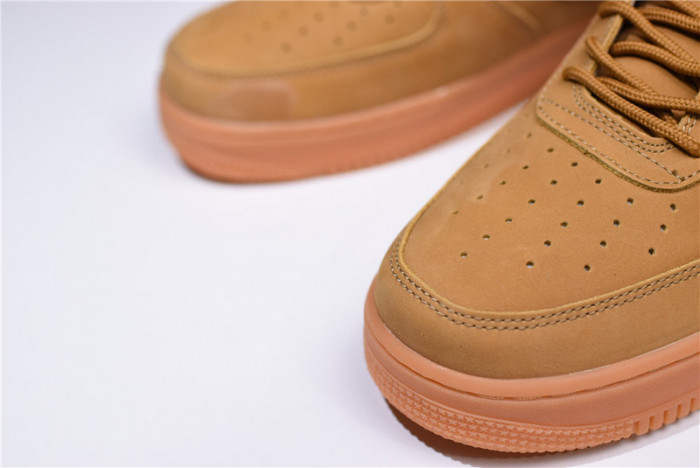 Nike Air Force 1 07 WB Flax/Flax-Gum Wheat Basketball Shoes AA4061-200 - Image 8