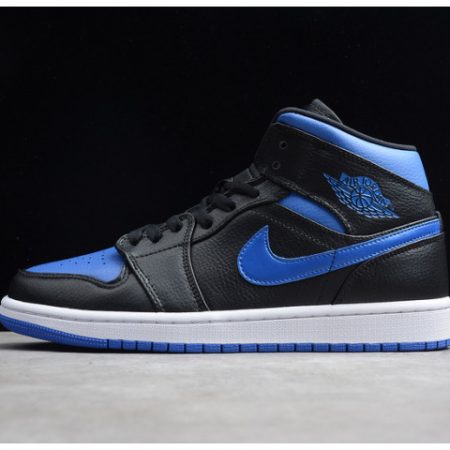 Air Jordan 1 Mid black hyper royal 554724-068