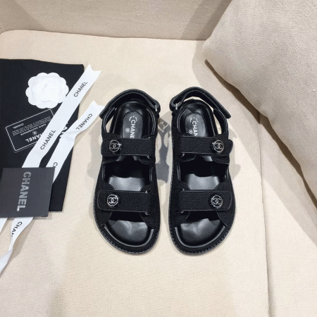 Chanel  Flat Velcro sandals Slide - Image 17
