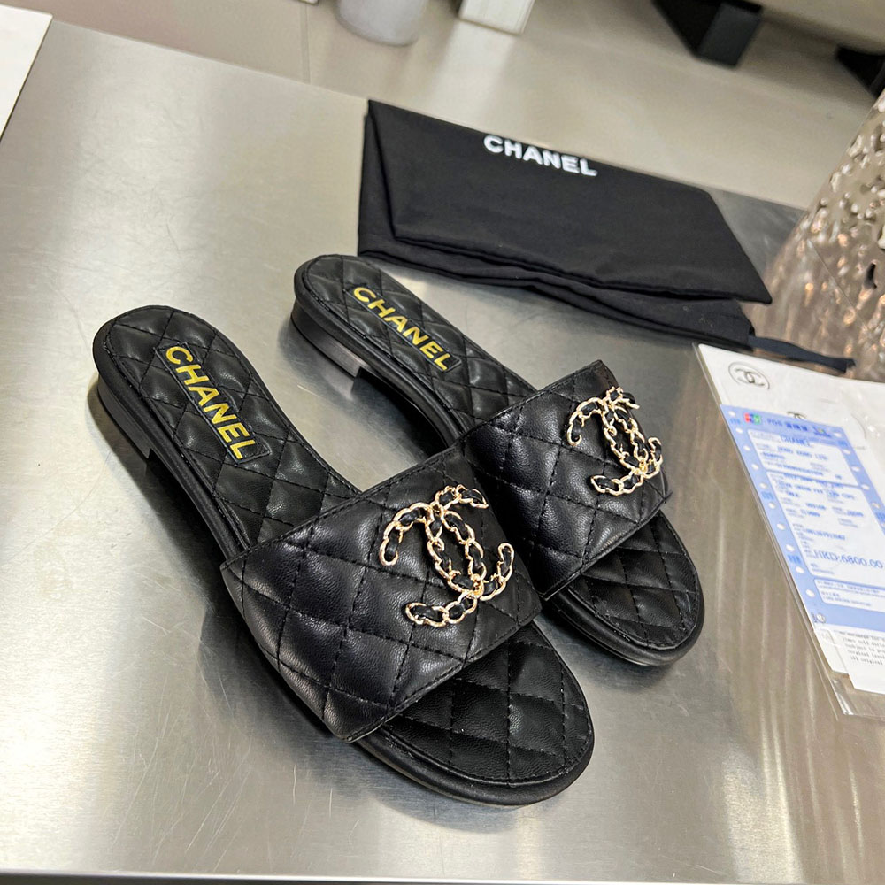 Chanel Fashion Flat Sandals Slide - Image 6