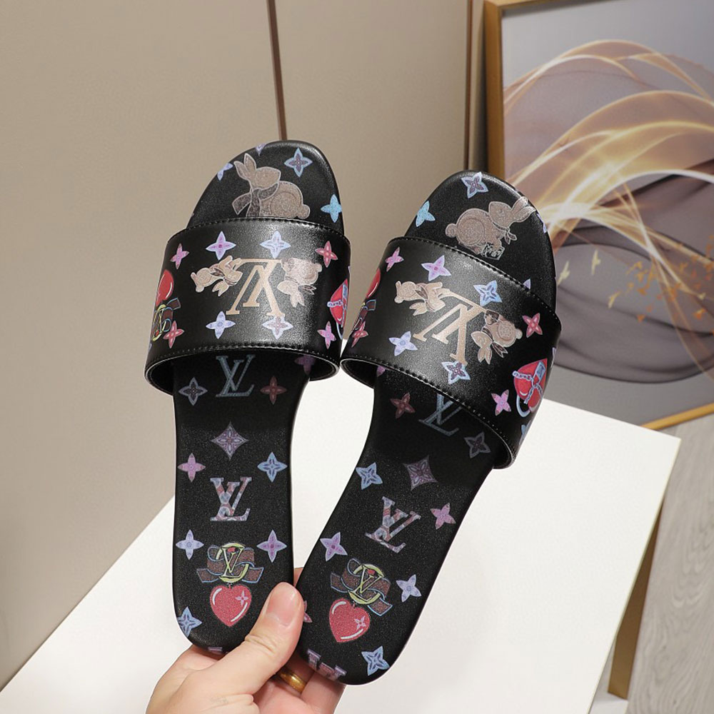LV Cute Bunny Flats Slide Sandal - Image 2