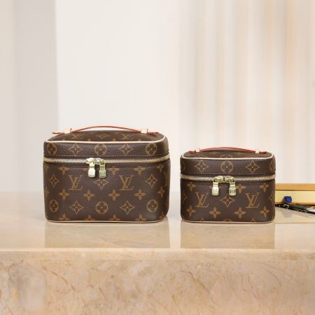 LV Nice Leather Cosmetic Handbag - Image 2