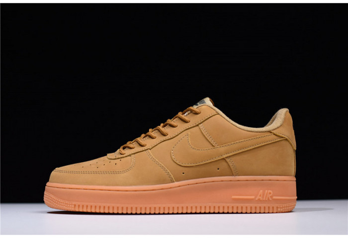 Nike Air Force 1 07 WB Flax/Flax-Gum Wheat Basketball Shoes AA4061-200 - Image 1