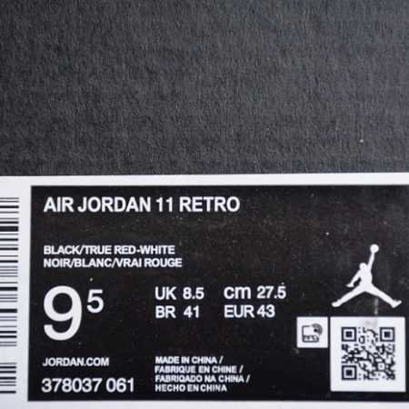 Air Jordan 11 Bred 2019 378037-061 - Image 9