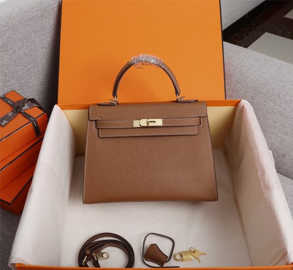 Hermes Kelly Gold Buckle Bag-Epsom