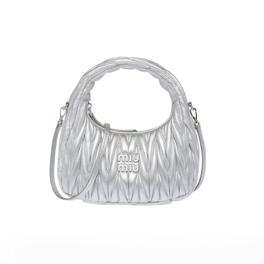 MIU MIU Wander Matelassé Hobo Bag Mini&Small - Image 4