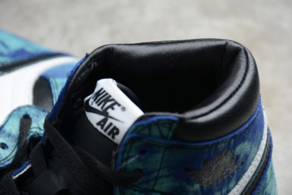Air Jordan 1 Tie-Dye white black aurora green CD0461-100