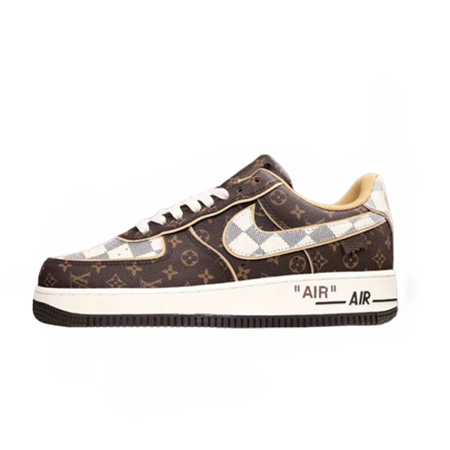 Nike Air Force 1 Low LV Monogram Brown Damier Azur