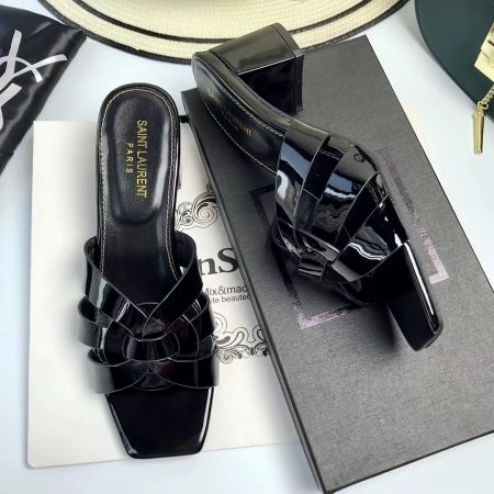 Saint Laurent Nu Pieds Slide Heels - Image 2