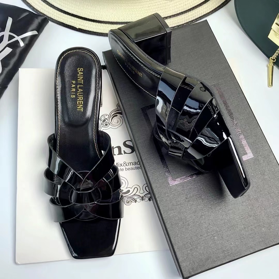 Saint Laurent Nu Pieds Slide Heels - Image 2