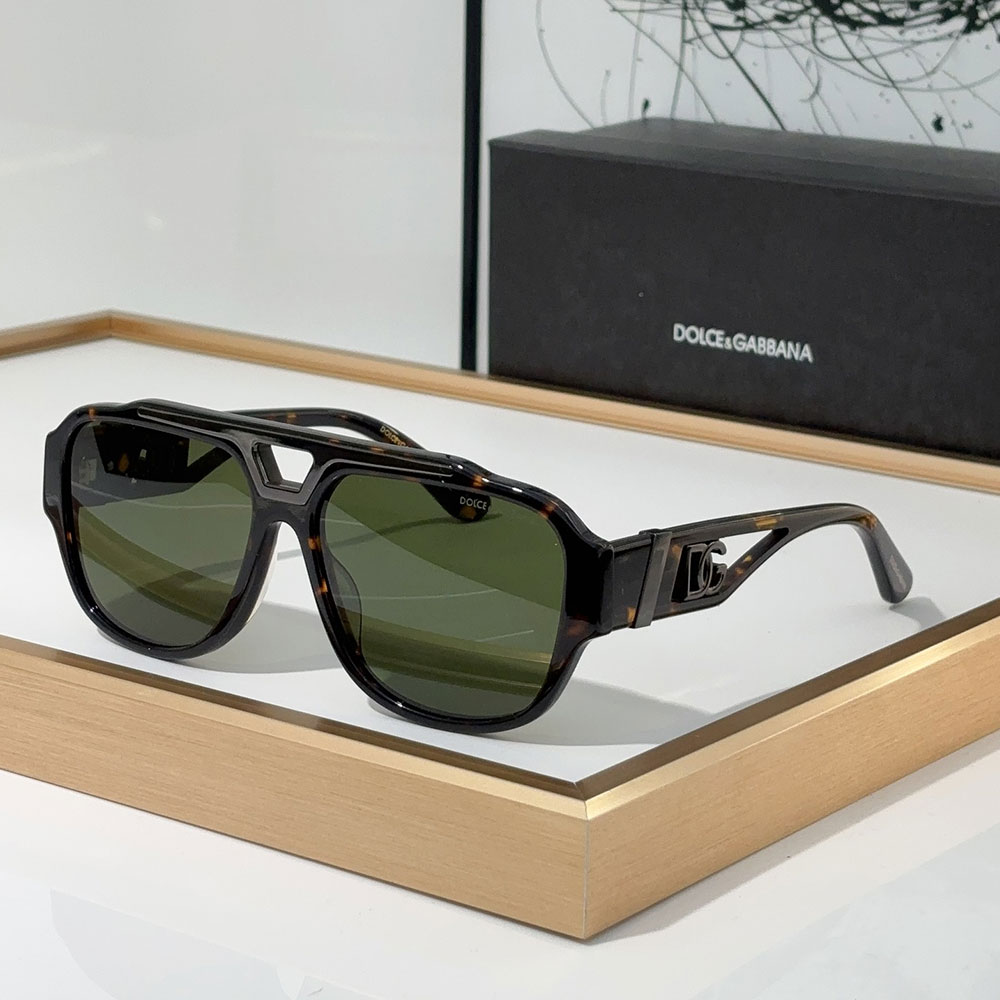 DOLCE & GABBAN DG Mirror Leg Hollowed Out Logo Sunglasses Top quality - Image 1