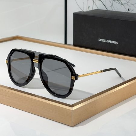 DOLCE & GABBAN DG Sheet Frame Slim Mirror Legs  Sunglasses Top quality - Image 3