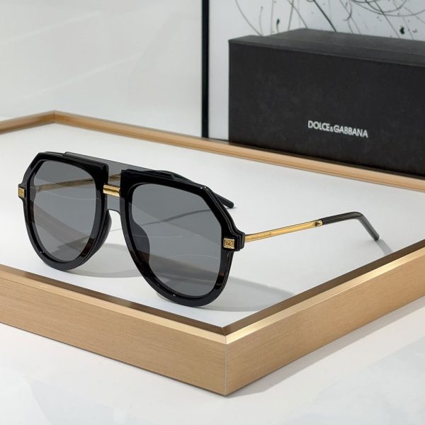 DOLCE & GABBAN DG Sheet Frame Slim Mirror Legs  Sunglasses Top quality