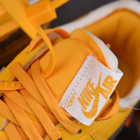 NIKE AIR FORCE 1 LOW OFF-WHITE UNIVERSITY GOLD METALLIC SILVER DD1876-700 - Image 22
