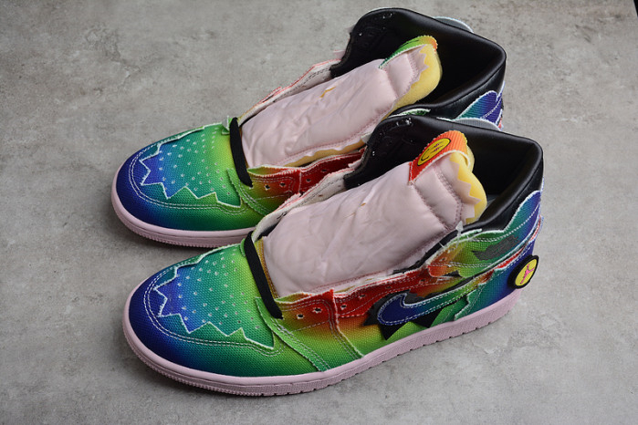 J. Balvin x Air Jordan 1 Retro OG High Colores Y Vibras DC3481-900 - Image 12