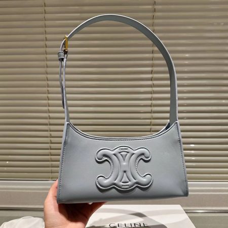 Celine Cuir Triomphe Relief Handbag - Image 5