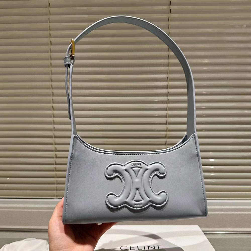 Celine Cuir Triomphe Relief Handbag - Image 5