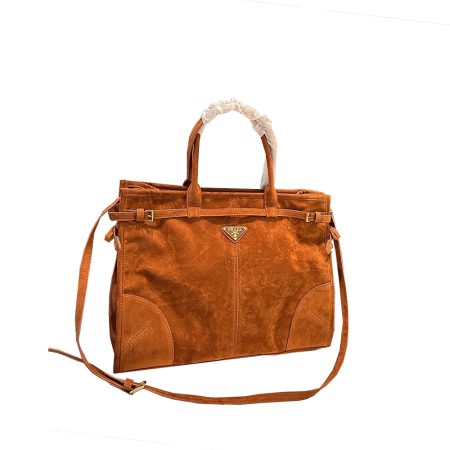 Prada Large suede handbag