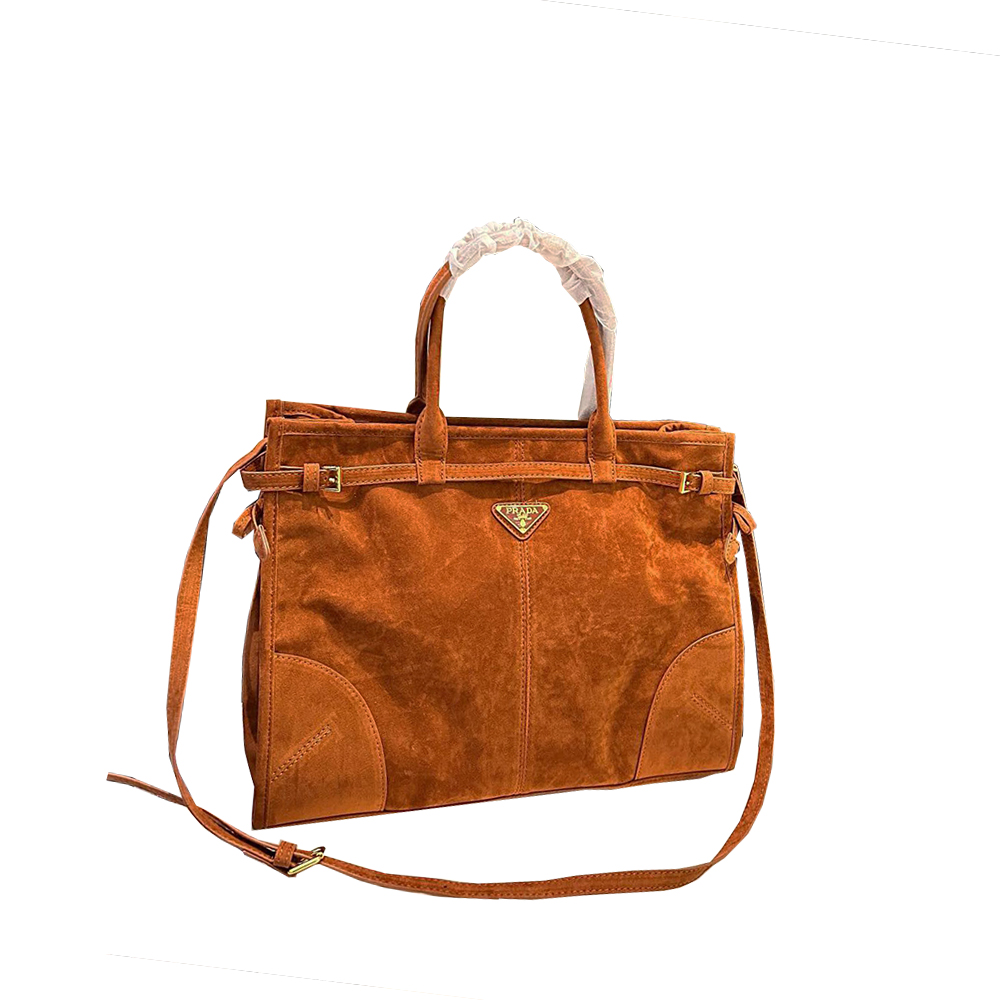 Prada Large suede handbag - Image 1
