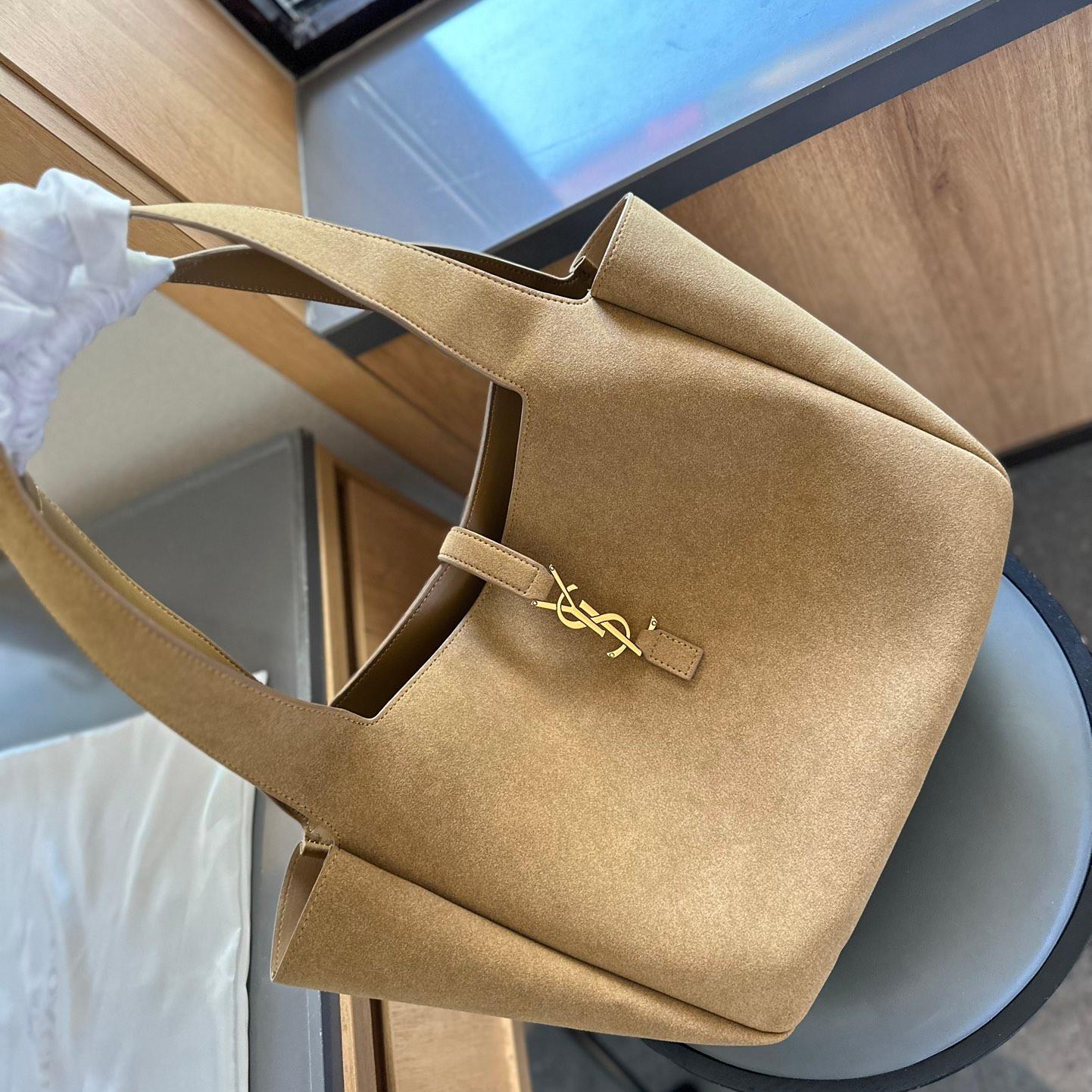 Saint Laurent YSl Le 5 A 7 Bea suede tote bag - Image 4