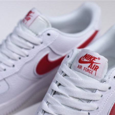 Nike Air Force 1 07 White Red AO2423-102 - Image 3