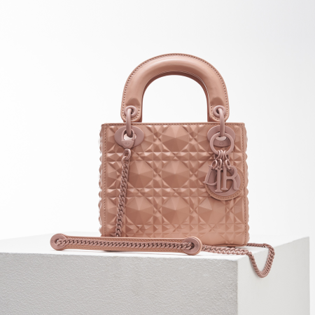 DIOR Lady Dior Diamond Vine Pattern Handbag - Image 9