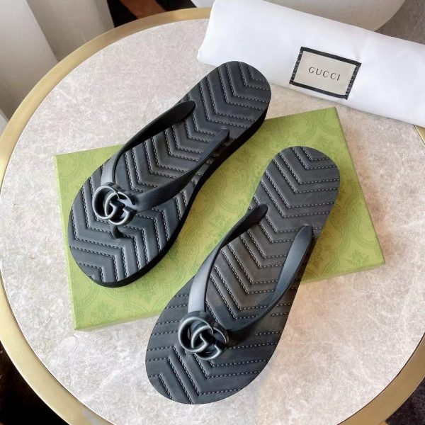 Gucci Shoes V-shaped toe clamp Band drill Slide Sandal