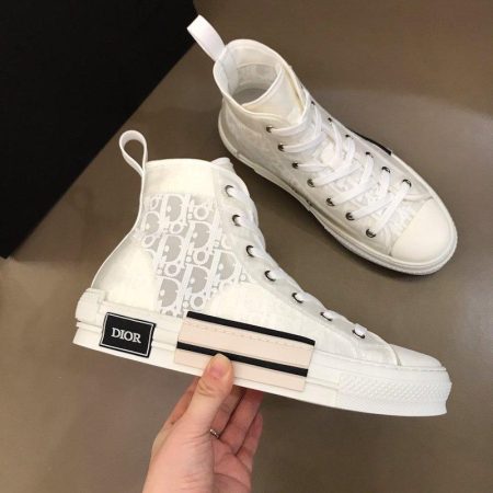 Dior B23 High Top Logo Oblique Print White - Image 1