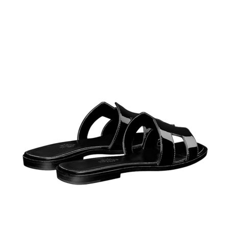 Hermes Oran Sanda 'Patent Leather' - Image 2