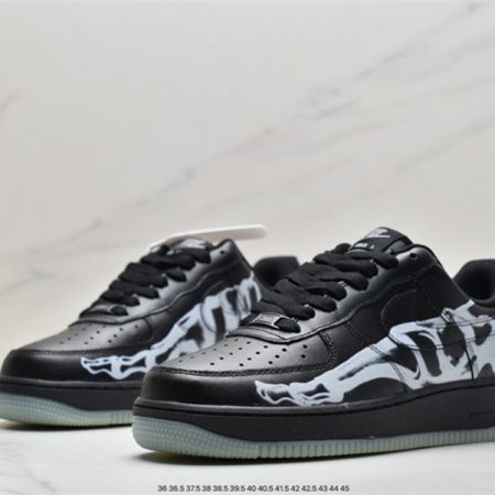Nike Air Force 1 '07 QS Black Skeleton 2019 BQ7541-001 - Image 4