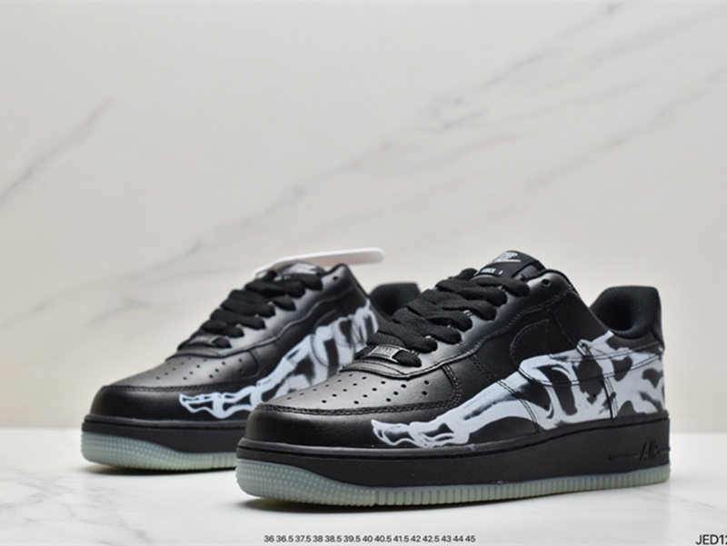 Nike Air Force 1 '07 QS Black Skeleton 2019 BQ7541-001 - Image 4