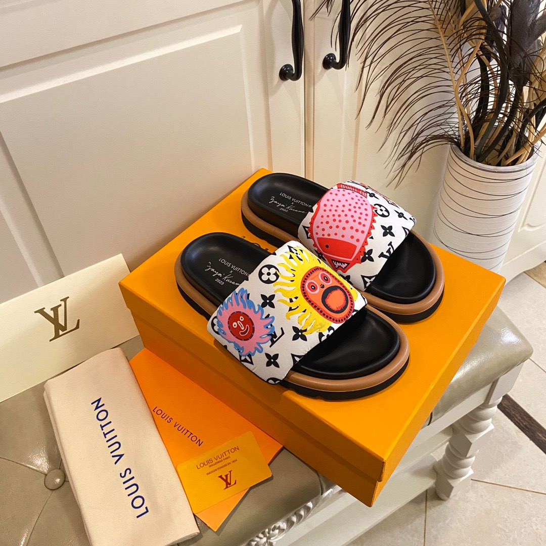 LV Pillow Yayoi Kusama Slide Sandal - Image 8
