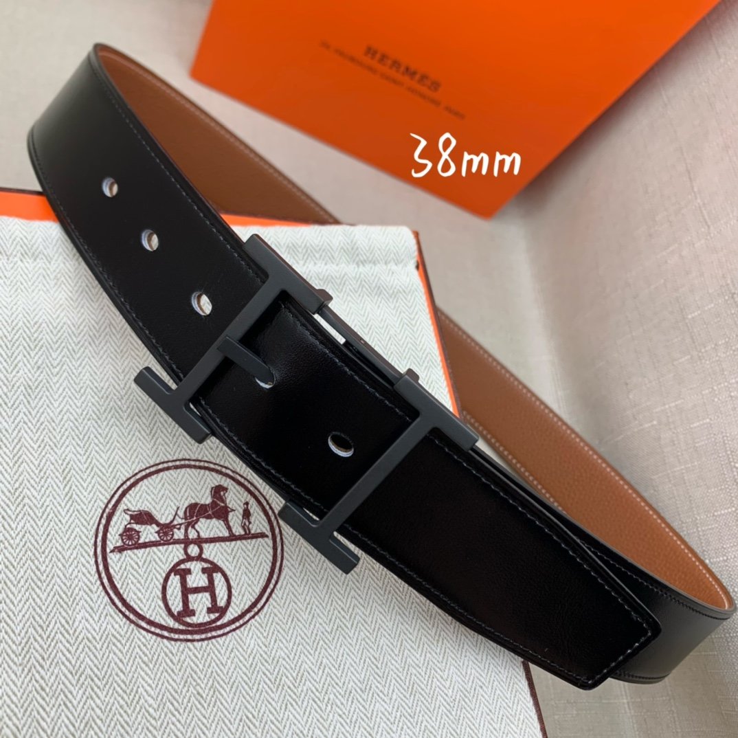 Hermes H Belt Buckle & Reversible Brown For Women, Women Belt 380MM - Image 6