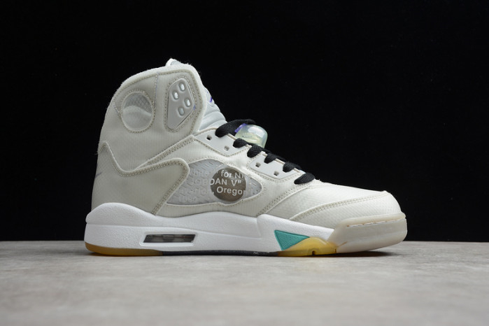Off-White Air Jordan 5 white green purple CT8480-105 - Image 19