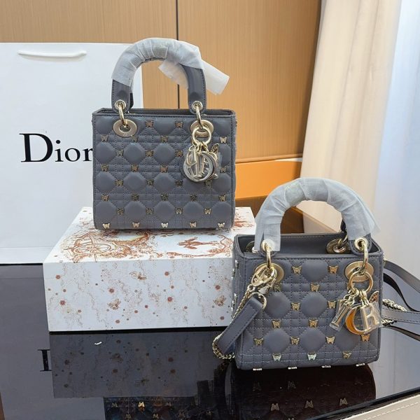 Dior Lady Dior Butterfly Rivet Bags