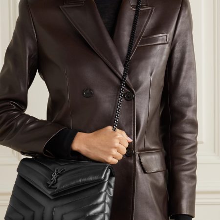SAINT LAURENT YSL Loulou Small Quilted Leather Shoulder Bag Black - Image 2