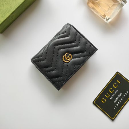 Gucci Unisex GG Marmont Card Case Wallet Double G - Image 4