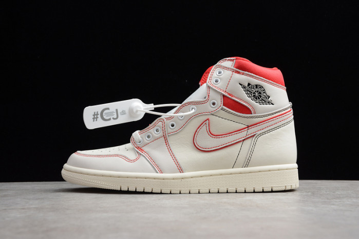 Air Jordan 1 Phantom Sail University Red 555088-160 - Image 2