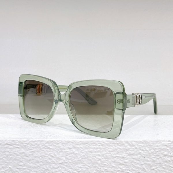 DOLCE & GABBAN DG  Plate frame. Hollow Mirror leg Logo Sunglasses Top quality