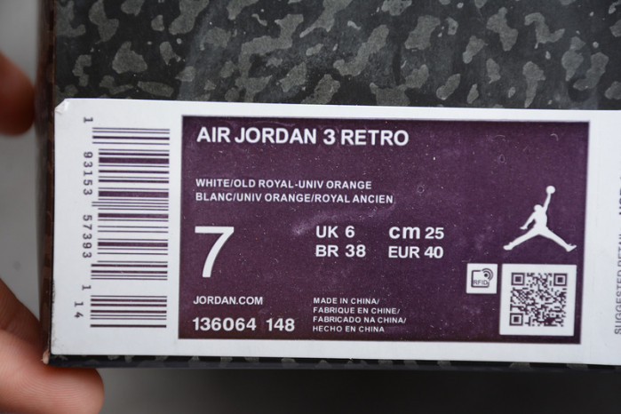 Air Jordan 3 Knicks" 136064-148 - Image 13