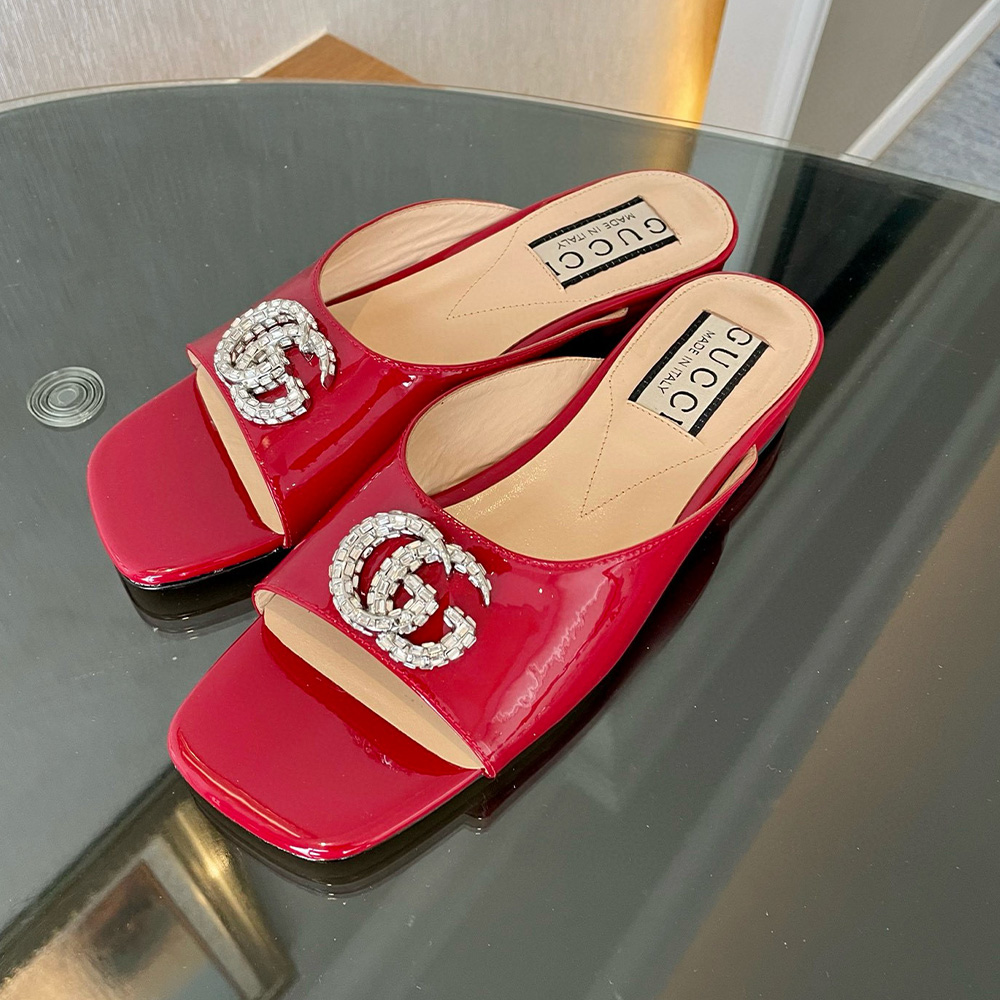 Gucci Leather Sandals  Slide Sandal - Image 5