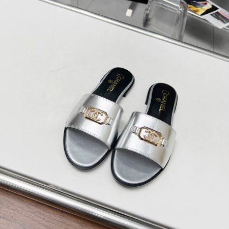 Chanel Flat Opflopsen-toed Flip-flops Slide Sandal - Image 4
