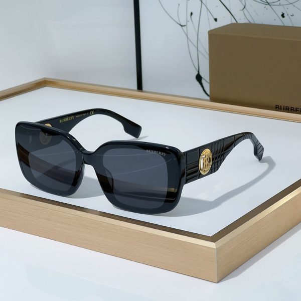 Buberry  Mirror leg Hollowed out Logo  Sunglasses Top quality