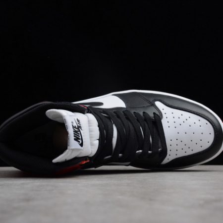 AIR JORDAN 1 High OG Black Toe white/ black-varsity red 555088-125 - Image 5