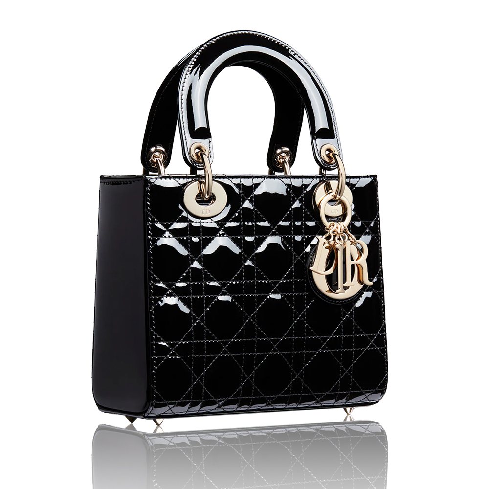 Dior Small Lady Bag Lacquered Calfskin Top Quality - Image 1